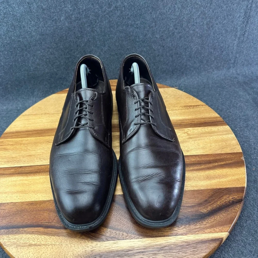 ALLEN EDMONDS Provo 4244 Plain Toe Bluchers Comfort Heel Men's Sz 11.5D